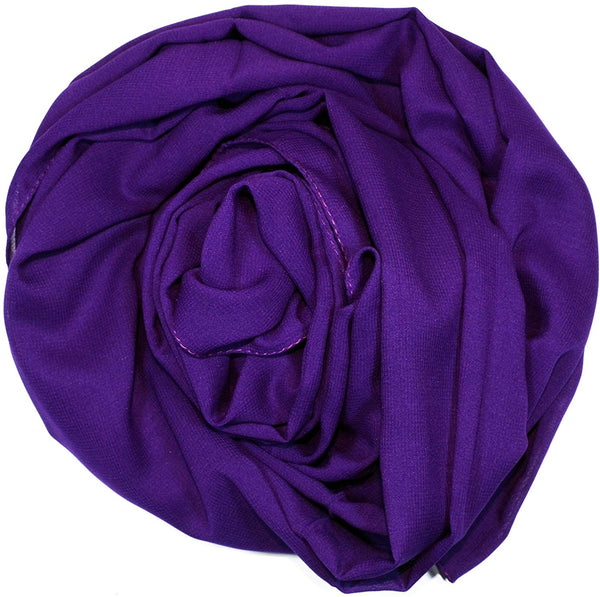 Quality Plain Chiffon Scarf/Shawl - Damson - Islamic Hijab - Turkish Made