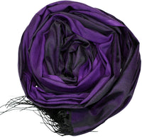 Quality Luxury Plain (Slub) Shawl/Scarf- Damson -FREE GIFT-