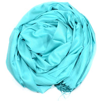 Quality Luxury Plain (Slub) Shawl/Scarf - Mint Green FREE GIFT