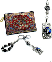 ALBATROSART Allah Pattern Rosary Keychain Collection -Car Key Chain-Handbags Holder