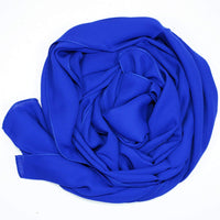 Elegant Plain Crepe Shawl/Scarf - Saks (Turkish Made)