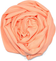 Quality Plain Chiffon Scarf/Shawl - Salmon - Islamic Hijab - Turkish Made