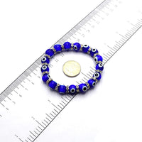 ALBATROSART -Evil Eye Bracelet Series -1- (Free Ethnic Vallet) (Lampwork with Iron Rhinestone)