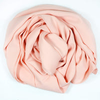 Elegant Islamic Hijab Plain Crepe Scarf/Shawl- Powder (Turkish Made)