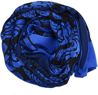 Fashion Jacquard Scarf Shawl Wrap - Saks Black (MADE IN TURKEY- quality)