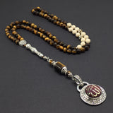 Unique Design Stylish Tiger Eye Stone Prayer Beads-Tesbih-Tasbih-Tasbeeh-Misbaha (6 mm-99 beads)