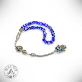 EVIL EYE COLLECTION Prayer Beads Tesbih-Tasbih-Tasbeeh-Misbaha (Blade in The Blue) (8 mm-33 beads)